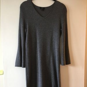 Talbots Marino Wool V Neck Sweater dress